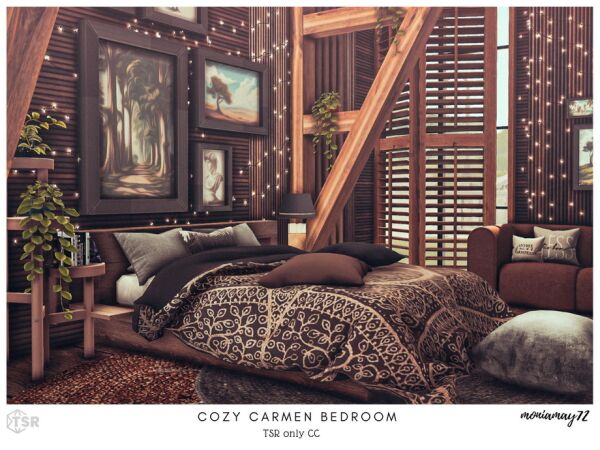 Cozy Carmen Bedroom TSR Only CC 1 Cozy Carmen Bedroom TSR Only CC Sims 4 CC