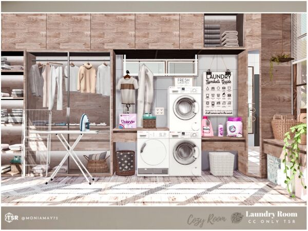 Cozy Laundry Room 1 Cozy Laundry Room Sims 4 CC