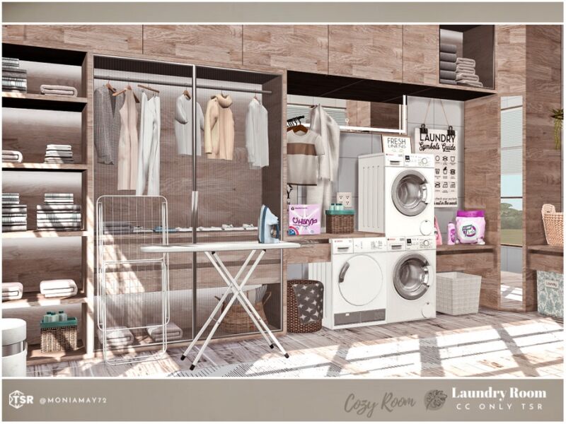 Cozy Laundry Room 5 sims 4 cc cozy laundry room 3