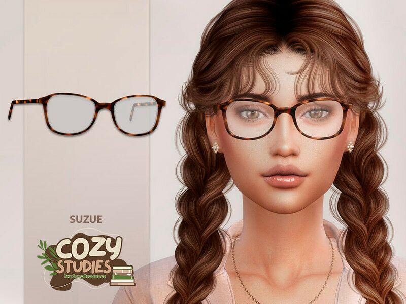 Stylish Cozy Studies Glasses 1 Stylish Cozy Studies Glasses Sims 4 CC