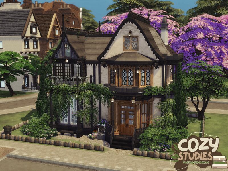 Cozy Studies - The Manor 1 Cozy Studies – The Manor Sims 4 CC