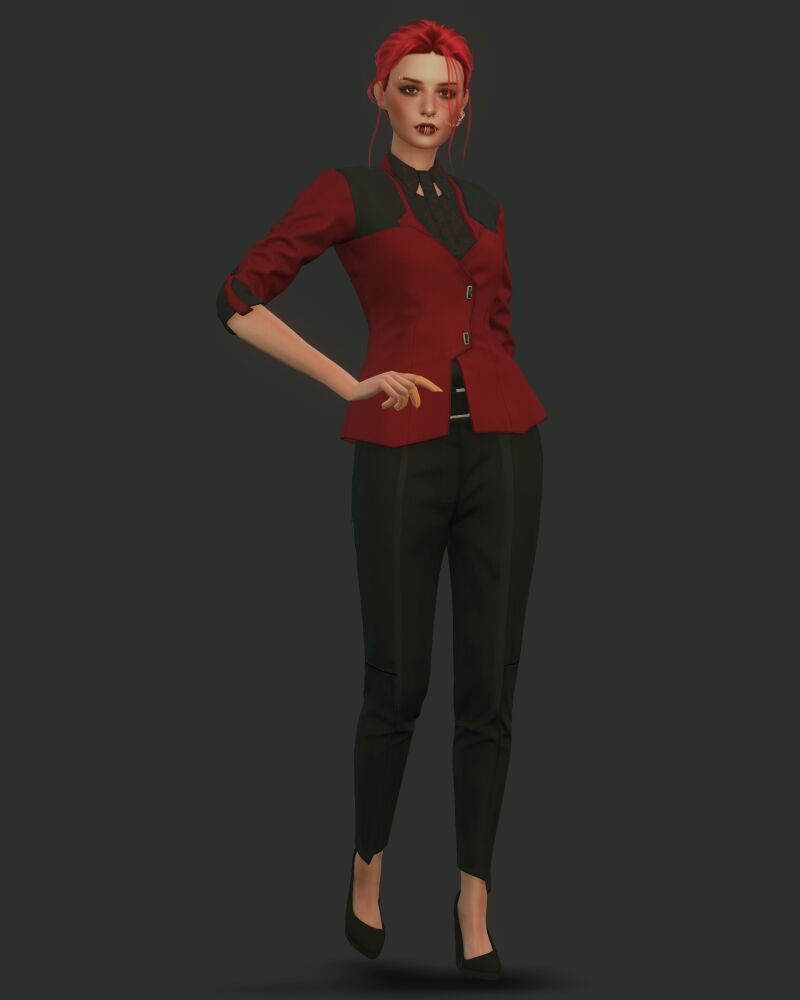 Cyberpunk 2077 - V's Arasaka Corpo Office Suit 2 sims 4 cc cyberpunk 2077 vs arasaka corpo office suit by satterlly 2