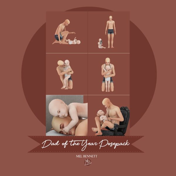 DAD Of The Year Posepack 1 DAD Of The Year Posepack Sims 4 CC