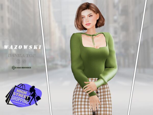Stylish Danila Top by Wazowski 1 Stylish Danila Top by Wazowski Sims 4 CC