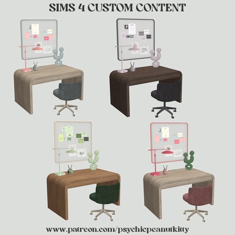 Cozy December Home Office Setup 2 sims 4 cc december home office 2