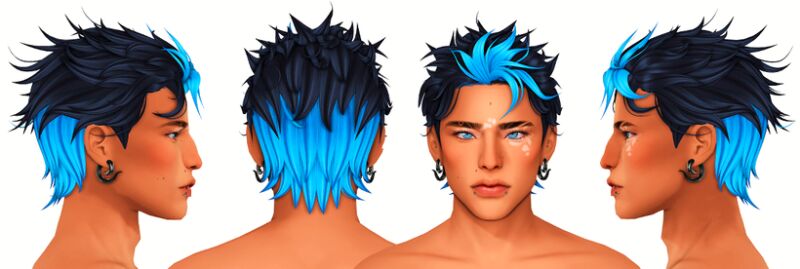 Dickie Hair by Peachibunnii 2 sims 4 cc dickie hair by peachibunnii 3