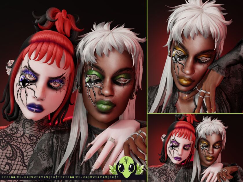 Widow Maker Eyeshadow Release 5 sims 4 cc dl widow maker eyeshadow here 2