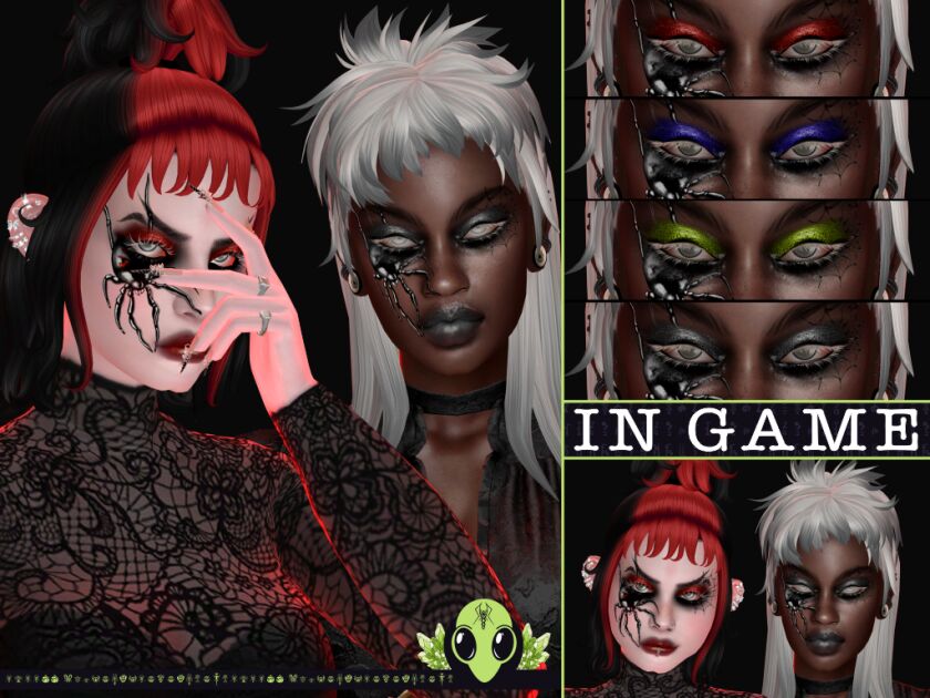 Widow Maker Eyeshadow Release 3 sims 4 cc dl widow maker eyeshadow here 3