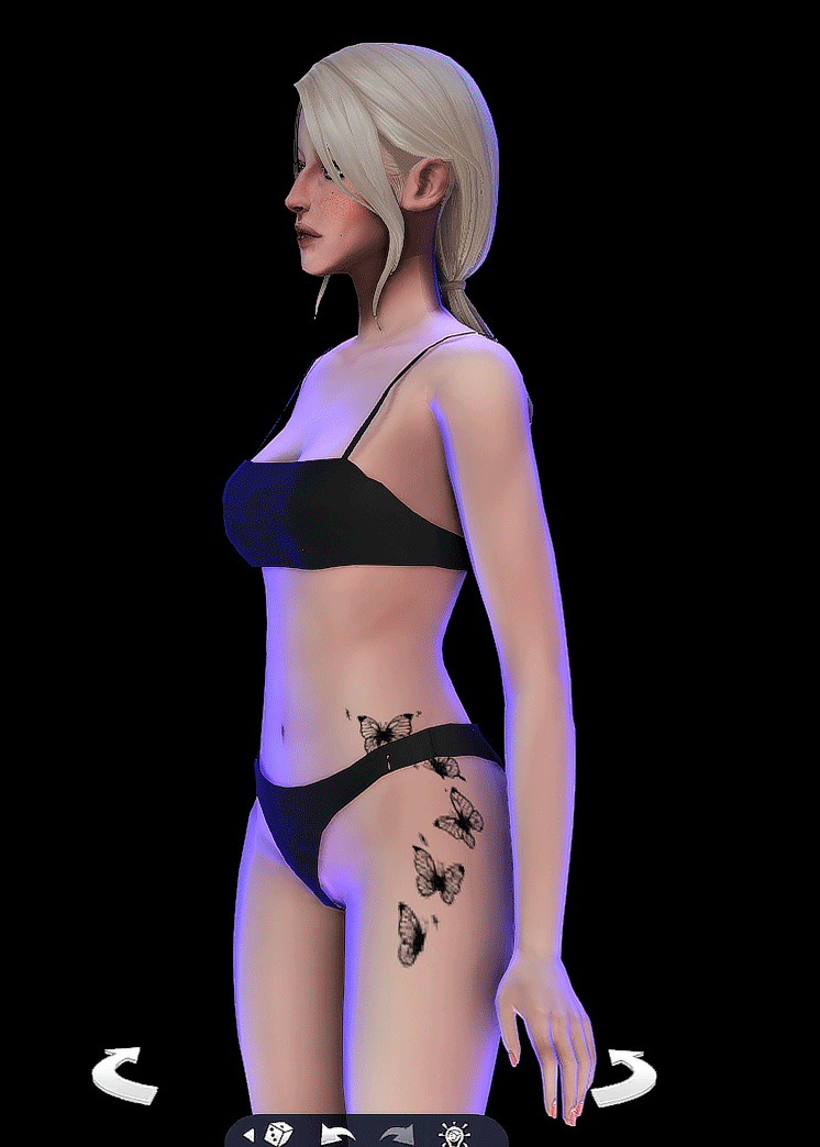 Download Birthday Tattoo Set 2 sims 4 cc download boosty or sfs 2
