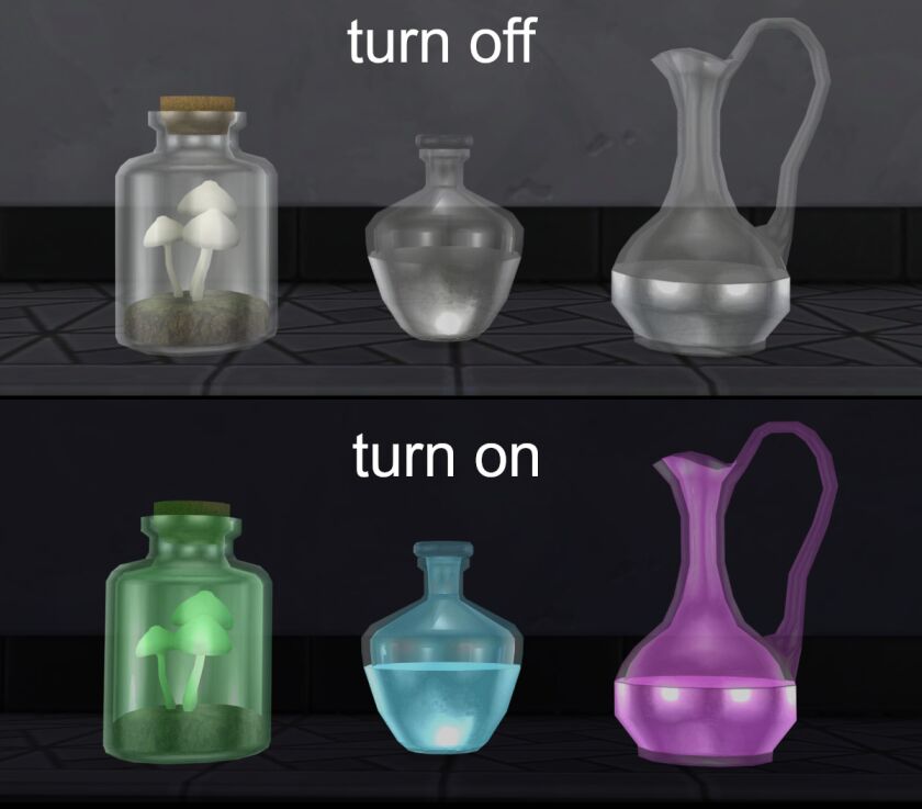 Glowing Objects for Witchcraft Rooms 2 sims 4 cc download sfs or mediafire 2