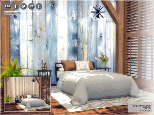 Stunning Dream Wooden Panels for Your Sims 1 Stunning Dream Wooden Panels for Your Sims Sims 4 CC