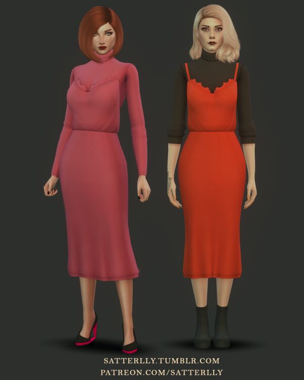 Dress - Kaia By Satterlly 1 Dress – Kaia By Satterlly Sims 4 CC