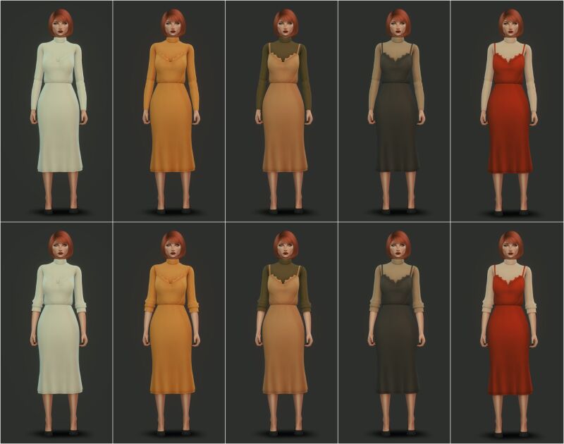 Dress - Kaia By Satterlly 2 sims 4 cc dress kaia by satterlly 2