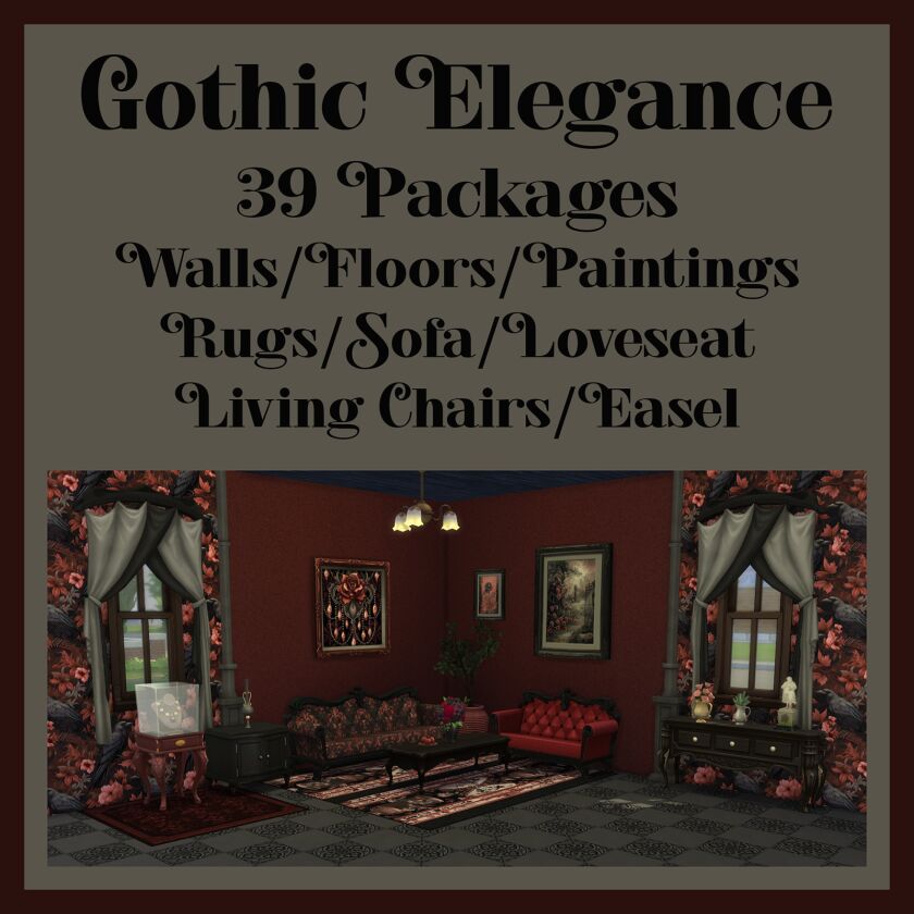 Discover the Gothic Elegance Collection for Sims 4! 1 Discover the Gothic Elegance Collection for Sims 4! Sims 4 CC