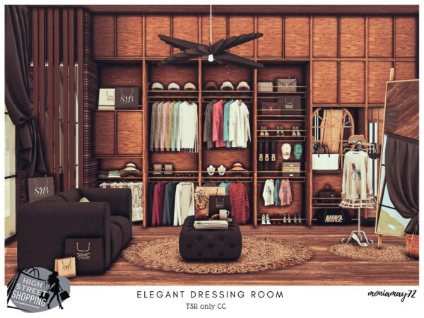 Elegant Dressing Room TSR Only CC By Moniamay72 1 Elegant Dressing Room TSR Only CC By Moniamay72 Sims 4 CC