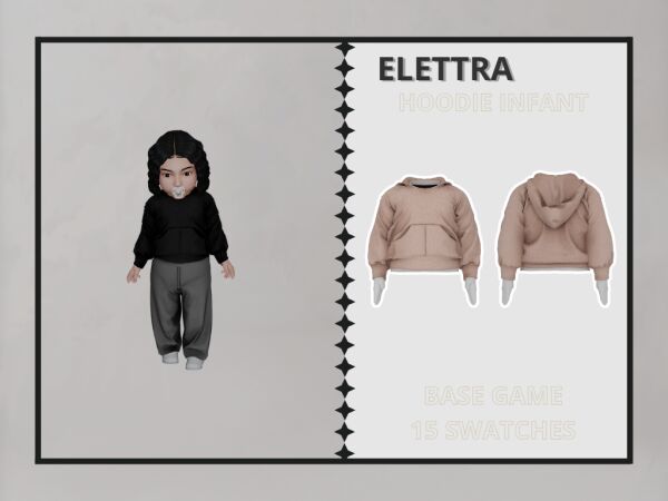 Elettra – Hoodie Infant Sims 4 CC