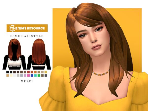 Stunning Esme Hairstyle for Your Sims 1 Stunning Esme Hairstyle for Your Sims Sims 4 CC