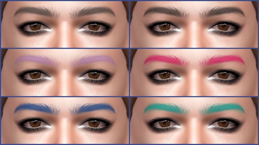 Eyebrows #85 Updated 2 sims 4 cc eyebrows 85 updated 5