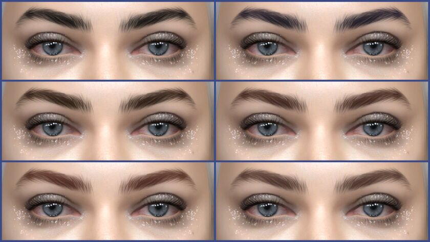 Updated Eyebrows #86 6 sims 4 cc eyebrows 86 updated 2