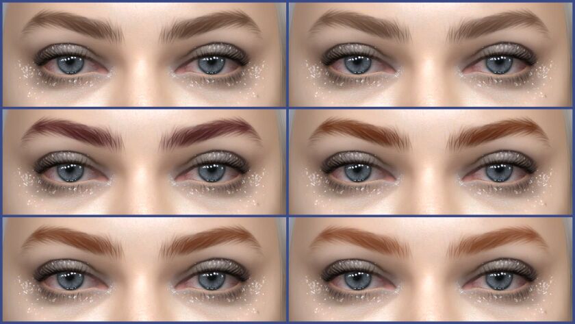 Updated Eyebrows #86 4 sims 4 cc eyebrows 86 updated 3