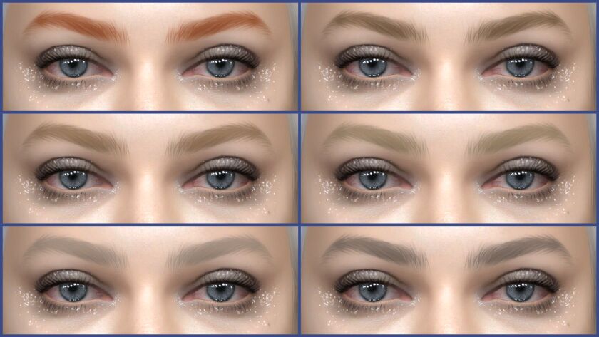 Updated Eyebrows #86 5 sims 4 cc eyebrows 86 updated 4