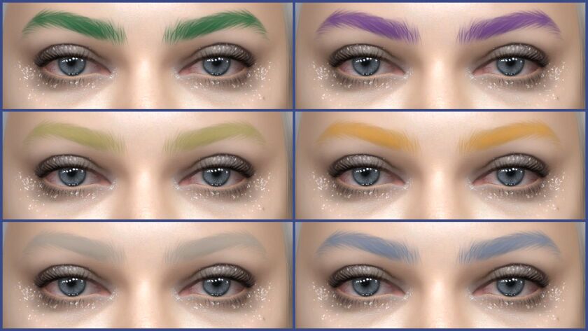 Updated Eyebrows #86 3 sims 4 cc eyebrows 86 updated 6