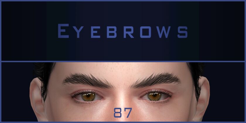 Eyebrows #87 Updated 1 Eyebrows #87 Updated Sims 4 CC