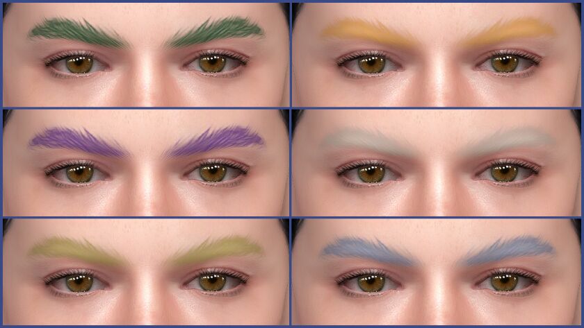 Eyebrows #87 Updated 2 sims 4 cc eyebrows 87 updated 7
