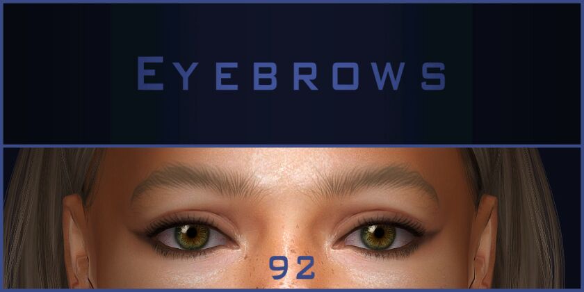 Eyebrows #92 Update 1 Eyebrows #92 Update Sims 4 CC