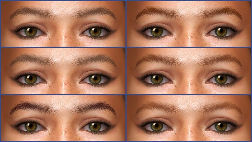 Eyebrows #92 Update 6 sims 4 cc eyebrows 92 updated 4