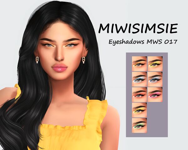 Eyeshadows MWS 017 By Miwisimsie 1 Eyeshadows MWS 017 By Miwisimsie Sims 4 CC