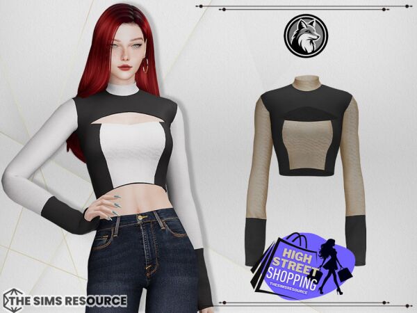 Felicia Top by Forlima 1 Felicia Top by Forlima Sims 4 CC