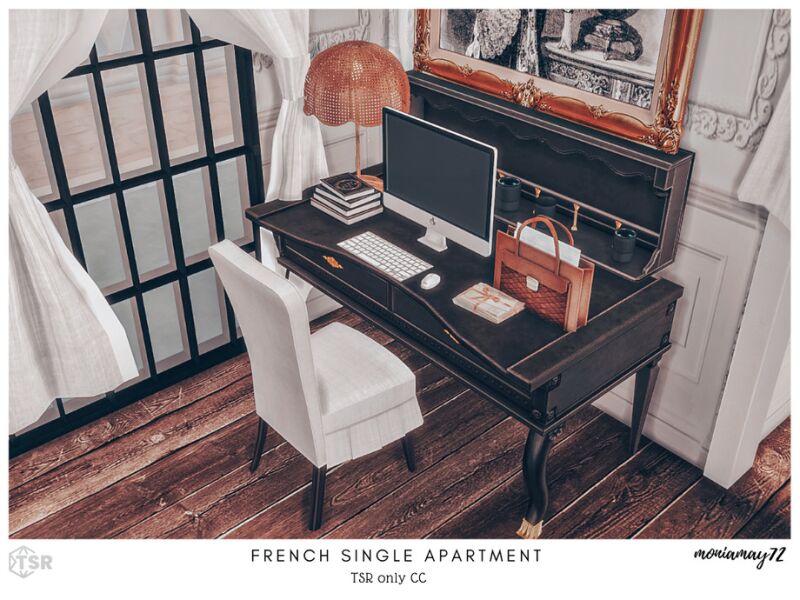 Charming French Single Apartment CC 9 sims 4 cc french single apartment tsr only cc by moniamay72 4