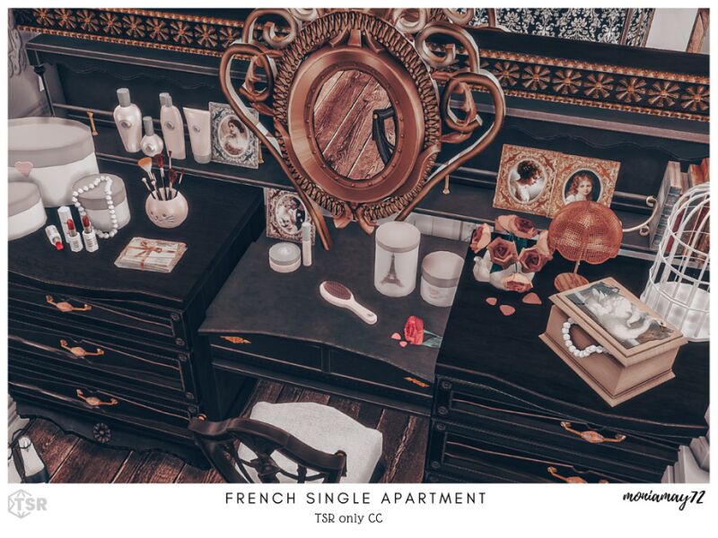 Charming French Single Apartment CC 10 sims 4 cc french single apartment tsr only cc by moniamay72 5