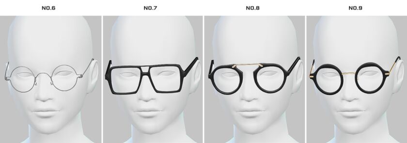 Stylish Glasses Set Pack by Ikosims 2 sims 4 cc glasses set pack by ikosims 2