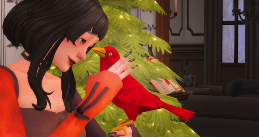 Grim Standard Ascendant Crow Recolor 2 sims 4 cc grim standard ascendant crow recolor by waaneco 2