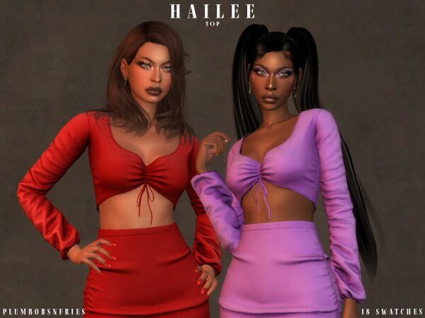 Hailee | Stunning Top by Ali 1 Hailee | Stunning Top by Ali Sims 4 CC