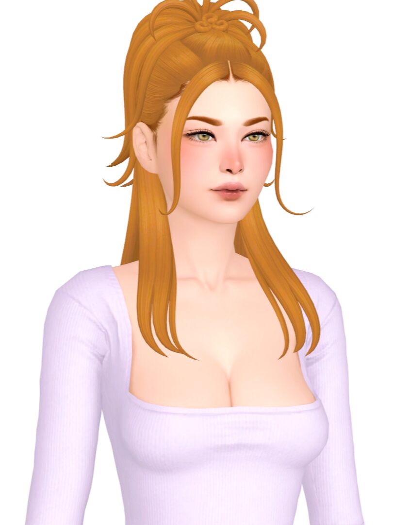 Hair Lookbook: Medium to Long Straight Hairstyles 5 sims 4 cc hair lookbook medium to long length straight 2