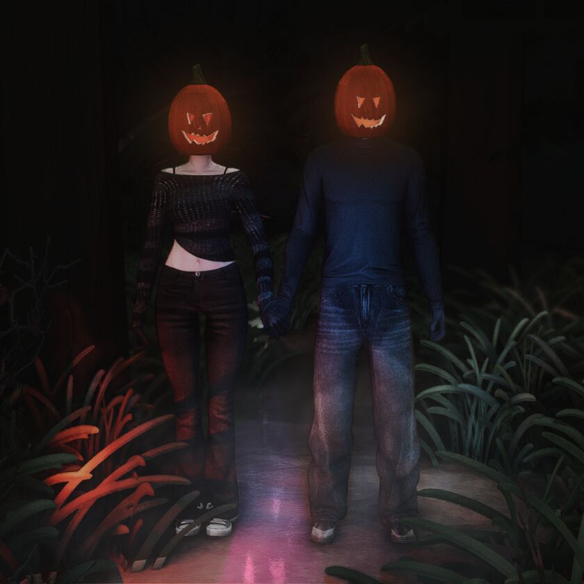 Halloween Gift 🎃 11 sims 4 cc halloween gift pumpkin head poses 3