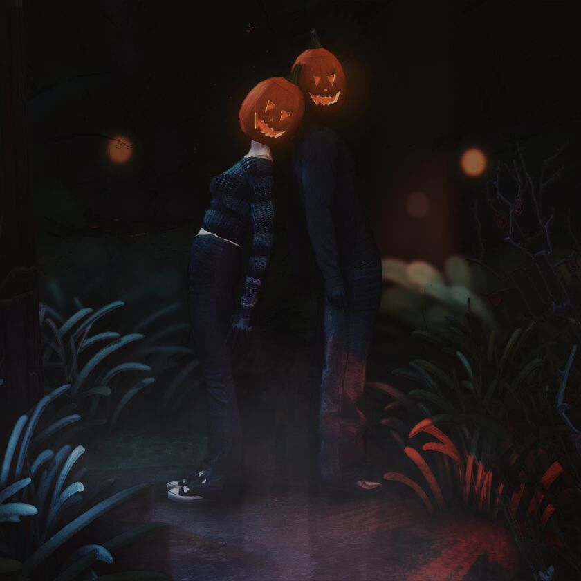 Halloween Gift 🎃 9 sims 4 cc halloween gift pumpkin head poses 5