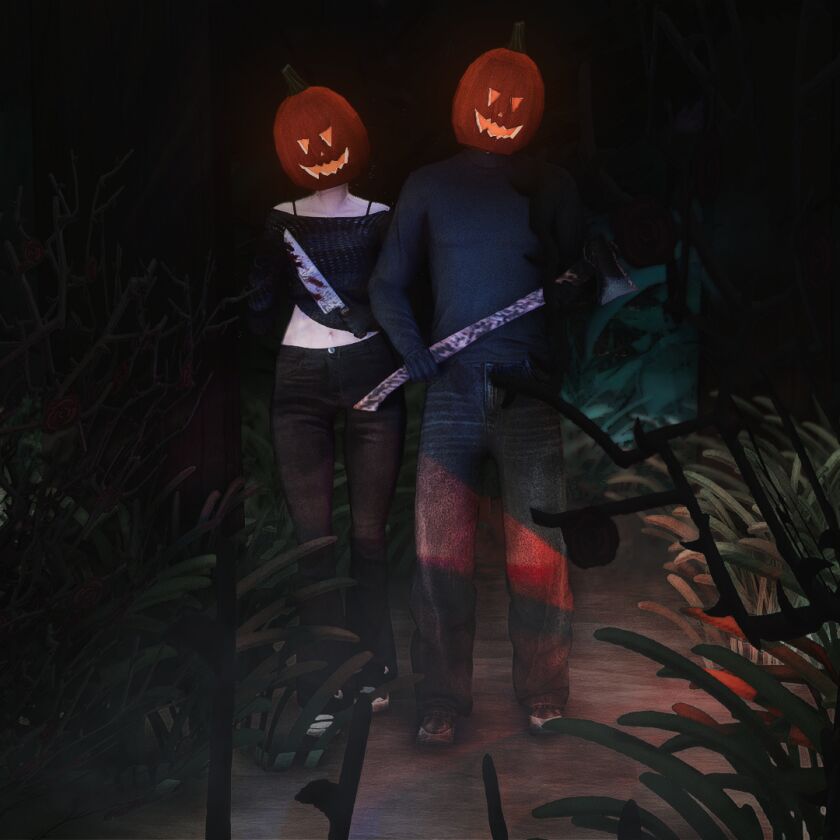Halloween Gift 🎃 8 sims 4 cc halloween gift pumpkin head poses 6