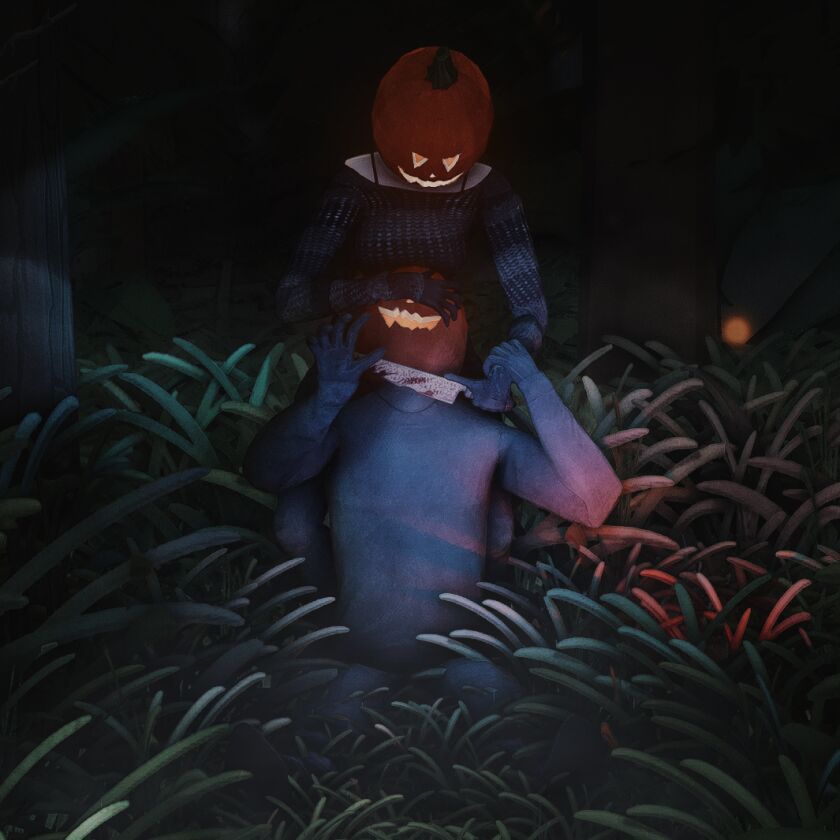 Halloween Gift 🎃 6 sims 4 cc halloween gift pumpkin head poses 8