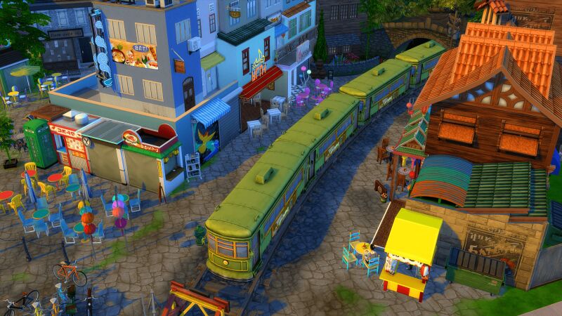 Explore the Fascinating Hanoi Train Street 9 sims 4 cc hanoi train street no cc 4