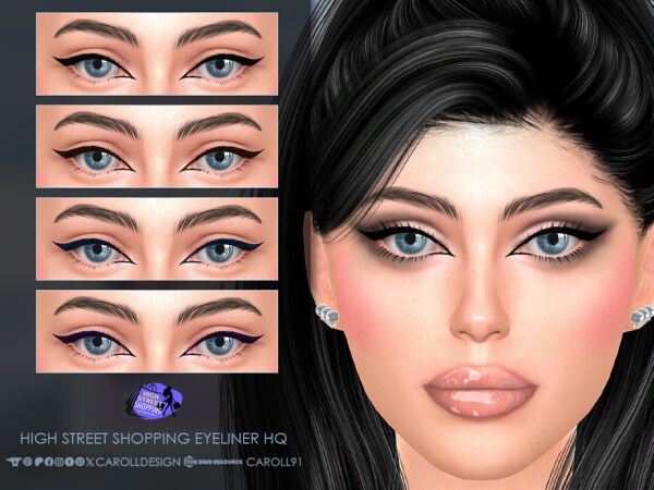 High Street Shopping Eyeliner HQ 1 High Street Shopping Eyeliner HQ Sims 4 CC
