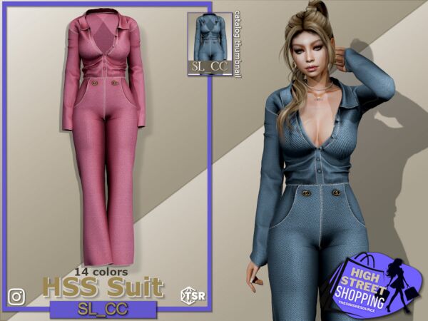 Stylish HSS_SL Suit for The Sims 1 Stylish HSS_SL Suit for The Sims Sims 4 CC