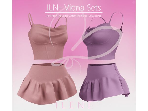 Stylish ILN. HYO Tops Collection 3 sims 4 cc iln hyo tops by ilenes4 2