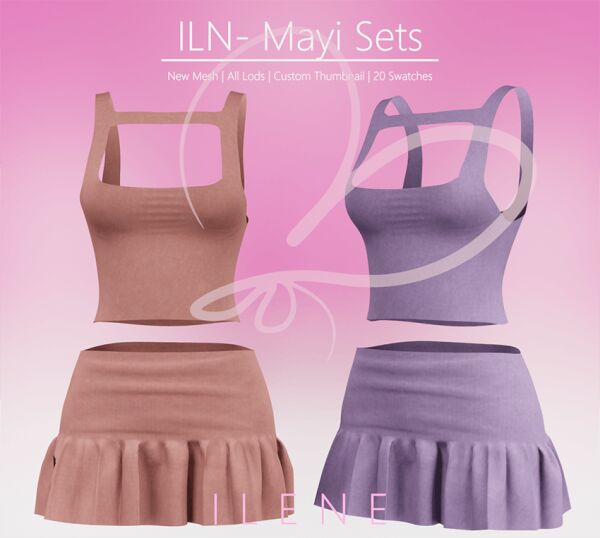 Stylish ILN. Mayi Sets for Women 1 Stylish ILN. Mayi Sets for Women Sims 4 CC