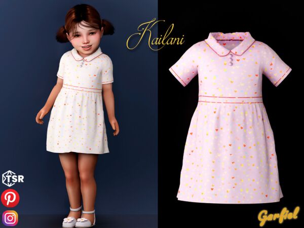 Kailani - Adorable Heart Dress for Toddlers 1 Kailani – Adorable Heart Dress for Toddlers Sims 4 CC