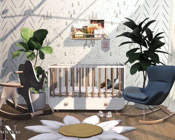 Kiraz Nursery Inspiration 1 Kiraz Nursery Inspiration Sims 4 CC