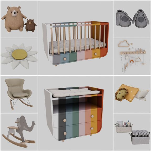 Kiraz Nursery Inspiration 2 sims 4 cc kiraz nursery by ts4novvvas 6